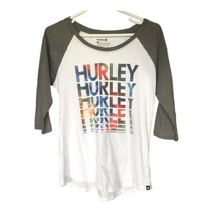 Hurley Baseball tee EUC